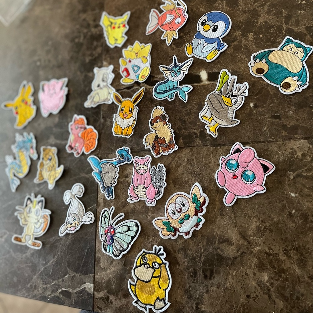 Pokémon Embroidered